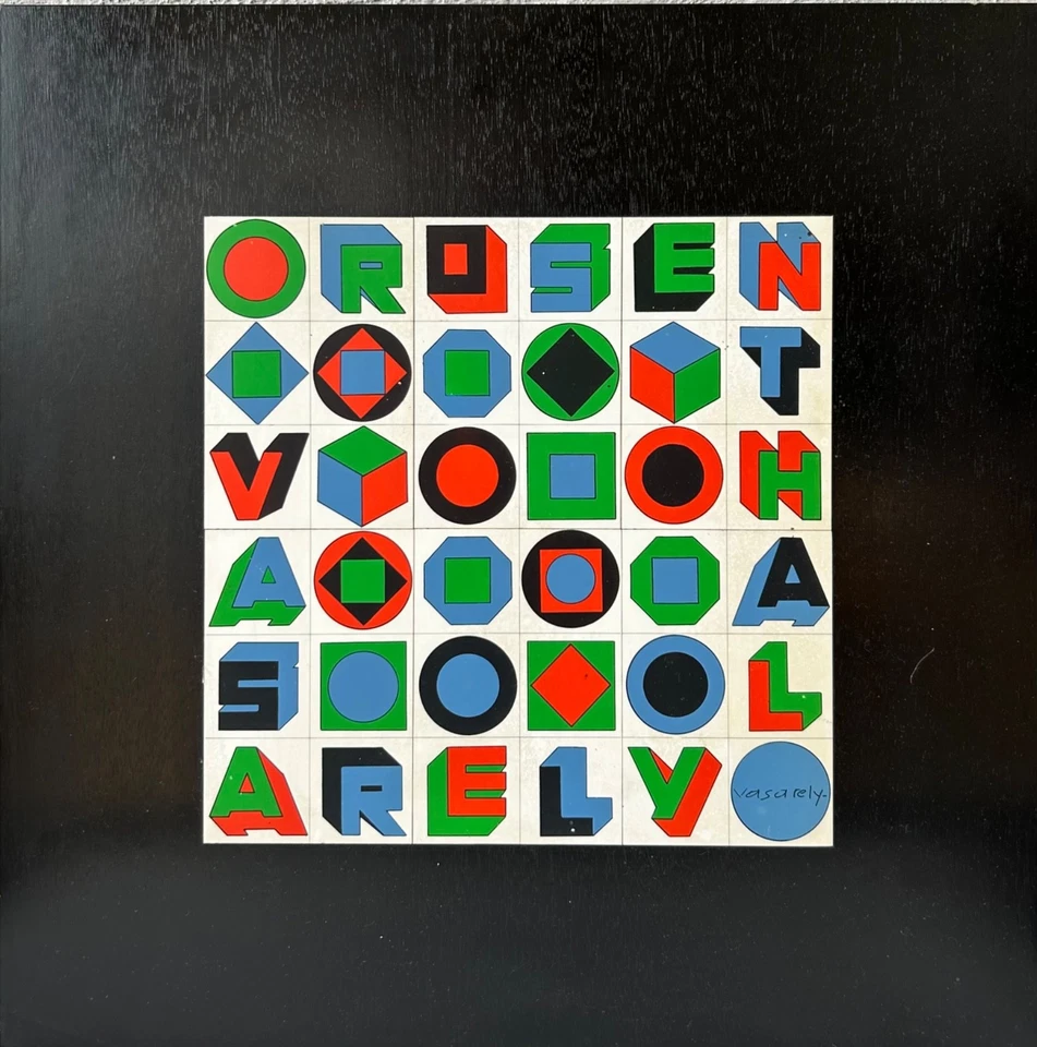 Siebdruck von Victor Vasarely Komposition für Rosenthal 1976 Limited 1000 Stück - Bild 1 von 4