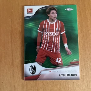 2022/23 Topps Chrome Bundesliga Freiburg Green Refractor 24/99 Ritsu Doan - Bild 1 von 2