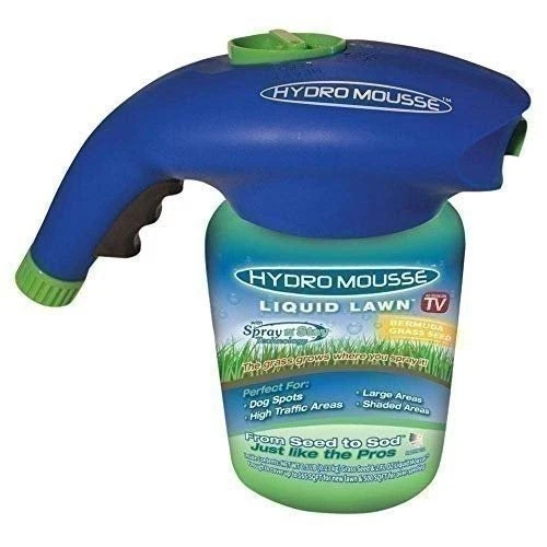 Sistema de césped líquido Hydro Mousse - Mezcla de centeno Bermuda - Cultiva hierba donde... Foto 1 de 4