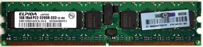 1gb ddr2 1r-4 pc2-3200r-333,12-ho,345113-051, - Image 1 of 2