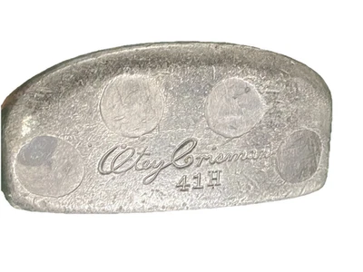 Otey Crisman 41H Wryneck Hosel Hickory Shaft Putter 35 Early Model All Original - Image 1 of 4