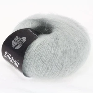 LANA GROSSA SILKHAIR Strickgarn Wolle (41 - Silbergrau) - Bild 1 von 5