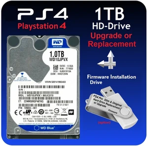 PS4 PRO Slim Original 1TB Playstation Internal Hard Drive Disk Drive OS Option - Picture 1 of 12