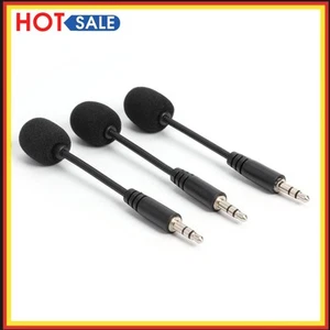 3x Mini 3.5mm Jack Flexible Capacitance Microphone Mic for Phone Notebook PC - Bild 1 von 11