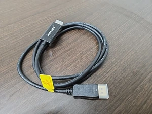 AVACON 4K DISPLAYPORT TO HDMI 6 FEET GOLD-PLATED CABLE UNI-DIRECTIONAL DP 1.2 - Picture 1 of 5