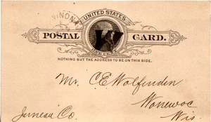 Minnesota Winona 1890 W Killer Postkarte. - Bild 1 von 1