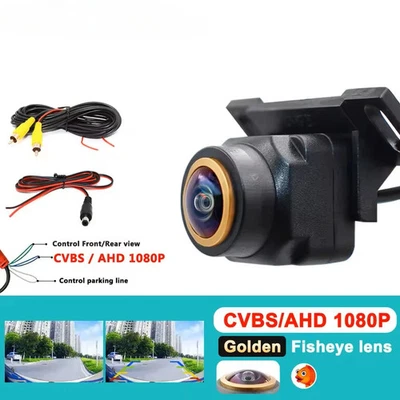 AHD 1080P Golden Lens 4K Car Rear View Camera Universal Night Vision Backup Cam - Image 1 of 4