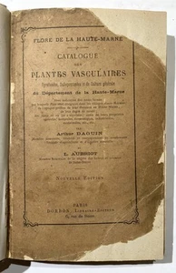 Daguin Aubriot - Catalogue plantes Marne 1886 / Flore botanique Widmungsexemplar - Picture 1 of 2