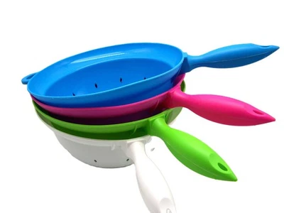 Seiher Sieb Obst - Gemüsesieb Kunststoff mit Griff 22 cm Ø mitte 11 cm tief - Bild 1 von 4