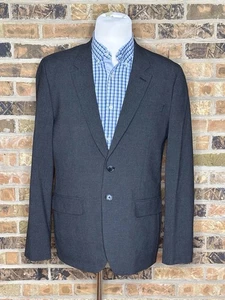 Nuevo sin etiquetas Abrigo Blazer Calvin Klein Gris Carbón Cuadros Cirujano Puños Hombres Deportivo XL - Imagen 1 de 9