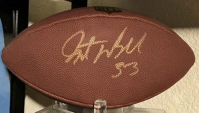 Dallas Cowboys JAVONTE WILLIAMS AUTOGRAPHED SIGNED NFL Wilson Encore Football - Image 1 of 4