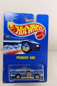 Peugot 405 vintage Hot Wheels azul verde - Imagen 1 de 2