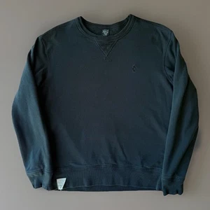 Polo Ralph Lauren Sweatshirt M Black Fleece Double Faced Waffle New York RRL - Bild 1 von 10