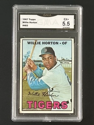 1967 Topps #465 - Willie Horton - Detroit Tigers - GMA 5.5 EX+ - - Image 1 of 2