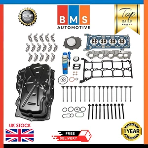 FORD CUSTOM TRANSIT YLF 2.0DIESEL YLF6 REBUILD KIT + HEAD GASKET SET IN EX VALVE - Picture 1 of 8