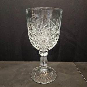Vintage Libbey Hobstar Clear Glass Goblet  (#221) - Picture 1 of 9
