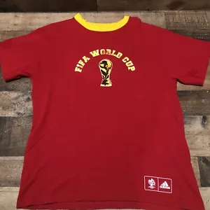 Spain Shirt Mens Medium Red Gold FIFA World Cup 2006 Germany Espana #7 Adidas - Picture 1 of 12