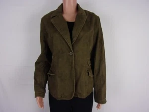 Caribbean Joe 1-Button Long Sleeve Jacket SIZE:44" Bust BROWN DESIGN - Picture 1 of 2