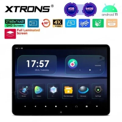 14 Zoll IPS Android 11 Auto Kopfstütze Monitor 2160*1440 4K Schwerkrafterfassung - Bild 1 von 4