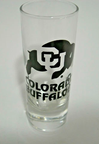 Colorado Buffaloes University of logo shot glass shooter shot glass Stocking Cover