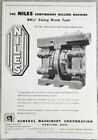 Vintage 1945 NILES Continuous Milling Machine Tool Print Ad