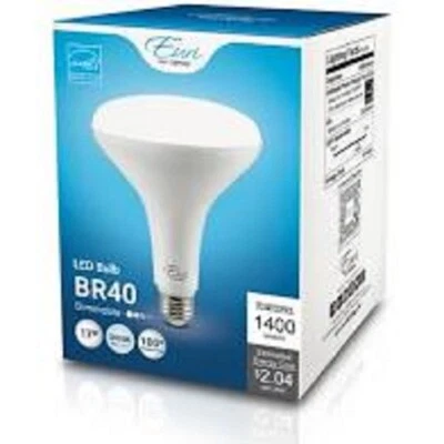 EURI 17W(100W EQ) BR40 LED 120V E26 BASE 3000K 1400LMS ENERGY STAR (2 PACK) - Image 1 of 2