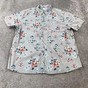 Sonoma Button Up Shirt Men's 2XL XXL Short Sleeve Multicolor Floral Print Casual - Picture 1 of 11