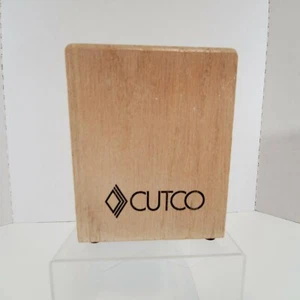 Cutco Kitchen Tool Holder #1711 Honey Oak Wood USA Made - Picture 1 of 11