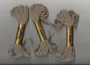 Lot 3 8 YD Skeins Paternayan Persian Wool Yarn Gray Tan Same Lot 045 Color 463 - Picture 1 of 2