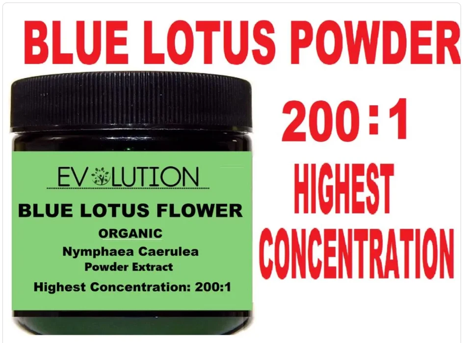 Flor de loto azul / Nymphaea Caerulea en polvo 200:1 grande y fuerte Foto 1 de 1