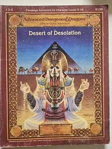 Libro de supermódulo RPG de fantasía de D&D Desert of Desolation mazmorras y dragones - Imagen 1 de 12