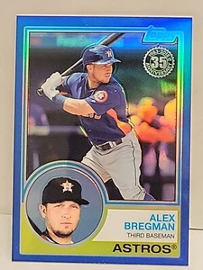2018 Topps (1983) 35th Anniversary #102/150 Blue Refractor Alex Bregman - Picture 1 of 2