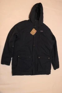 New Patagonia Men's Maple Grove Down Parka Hooded Jacket XL Navy Blue Warm - Picture 1 of 2