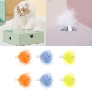For FOFOS Exercise Cat Toy Cat Magic Box Cat Feather Toy Replacements Head