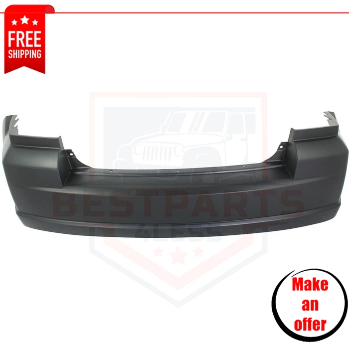 New Rear Bumper Cover REPD760105P plastic primed for 2007-2012 Dodge Caliber Foto 1 de 4