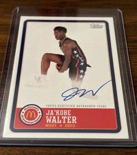 2023 Ja’Kobe Walter Topps Chrome McDonalds Game Day On Card Auto