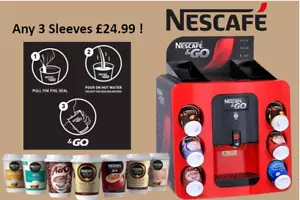 Nescafe &GO Sleeves Coffee Tea Hot Choc, Bovril In-Cup ANY 3 SLEEVES for £24.99! - Picture 1 of 6