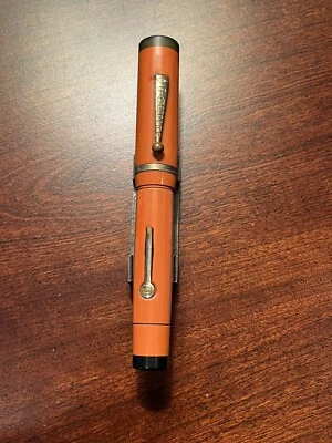 Pluma Estilográfica De Colección Rara Punta Diamante De Gran Tamaño con Plumín De Oro 14k Foto 1 de 4