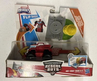 Playskool Heroes Transformers Rescue Bots Flip Racers Heatwave the fire-Bot - Image 1 of 4