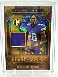 2023 Gold Standard Justin Jefferson #d/199  Vikings Heart Of Gold Patch SP