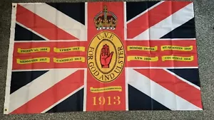 Ulster Volunteers Kings Colours Flag 3X5FT - Picture 1 of 1