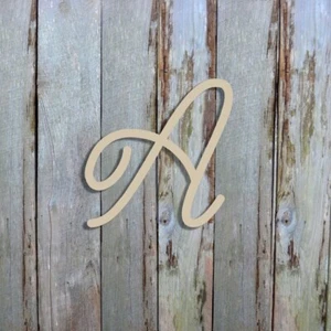 Ariana Font Wooden Letters, Unfinished Cheap Letters, Large Craft Letter, Cutout - Picture 1 of 2