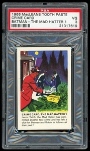 NPPI Batman MacLeans 1966 pasta de dientes Sombrerero Loco 1 PSA 3 - Imagen 1 de 2