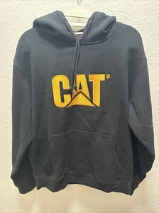 Sudadera con capucha Caterpillar para hombre marca CAT negra amarilla talla M - Imagen 1 de 3