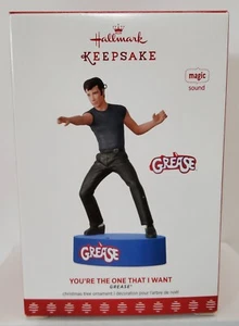 Hallmark Keepsake 2017 You're The One That I Want Grease "Danny" John Travolta - Picture 1 of 8