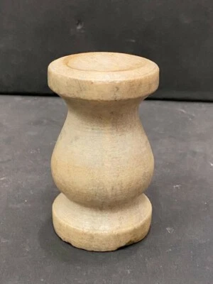 ANTIGO VINTAGE RARO FEITO À MÃO EXCLUSIVO SUPORTE/BASE DE ESTÁTUA DE PEDRA DE MÁRMORE BRANCO - Imagem 1 de 4