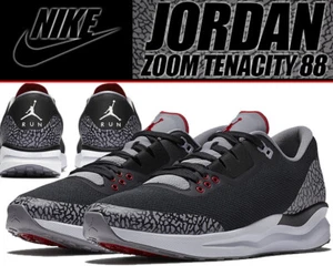 NIKE AIR JORDAN ZOOM TENACITY 88 III 3  AV5878-002 BLACK RED CEMENT GREY Men 8 - Picture 1 of 10