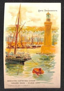 Grand Prix Paris 1900 Lighthouse Transparency Postcard - Picture 1 of 1