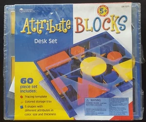 Attribute Blocks Desk Set By Learning Resources - LER 1270 - NEW/FACTORY SEALED - Picture 1 of 8