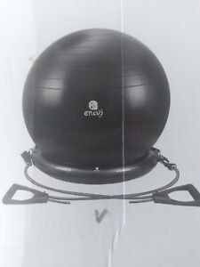 Fit Plus Yoga Ball Chair. Yoga Ball.Stability Base. Resistance Bands. Open Box. 